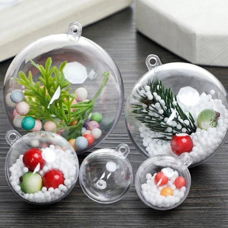 Прозорі Пластикові Кулі для Наповнення (DIY Декор)