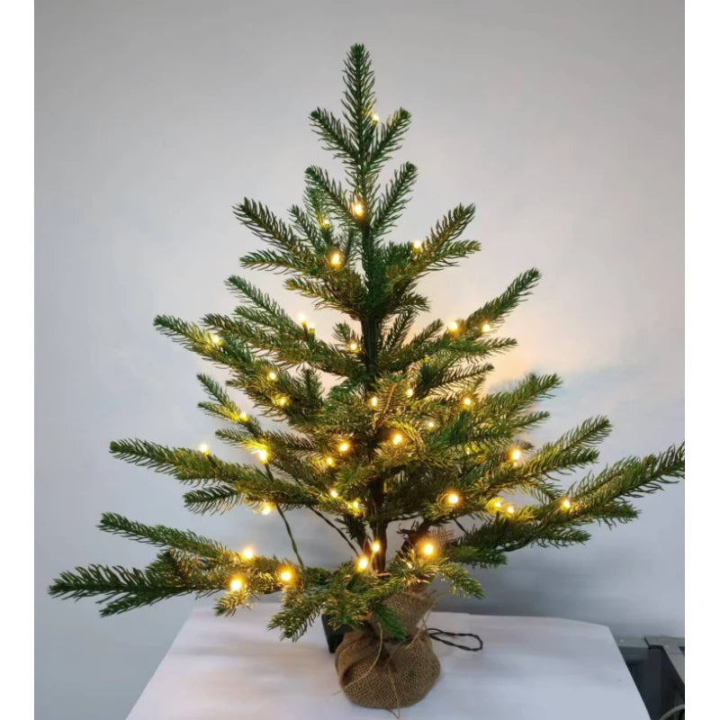 Штучна Міні-Ялинка з LED-Підсвіткою (45/60 см) для Настільного Декору