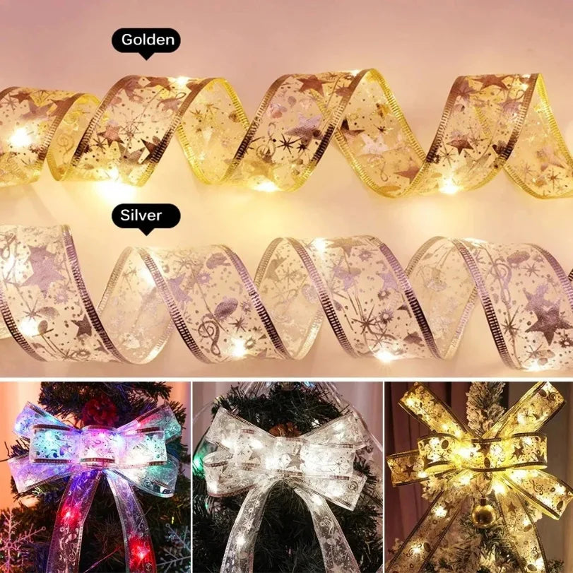 LED Гірлянда-Стрічка для Різдвяного Декору (DIY Банти)